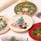 4pcs of Christmas Embroidery kit with Patterns and Instructions